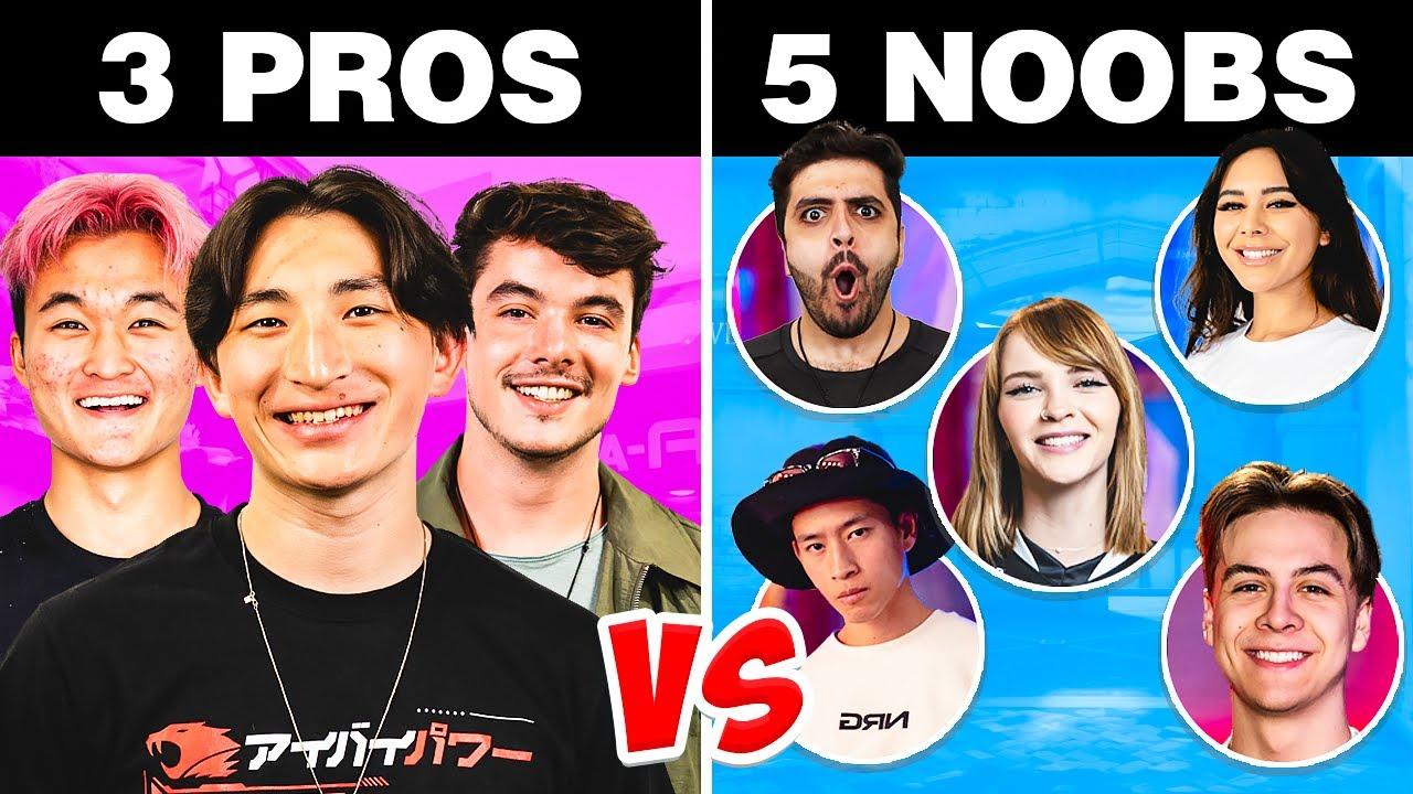 3 VALORANT Pros Vs 5 Noobs (Impossible Challenge) thumbnail