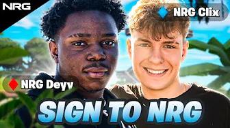 Deyy and Clix Sign to NRG Fortnite | Official Announcement Video thumbnail