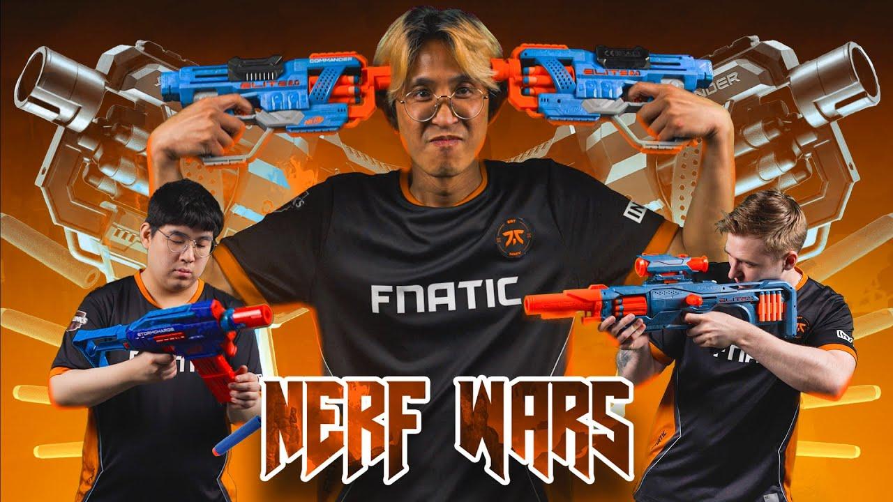 FNATIC GO PEW PEW!!! | NERF WARS thumbnail