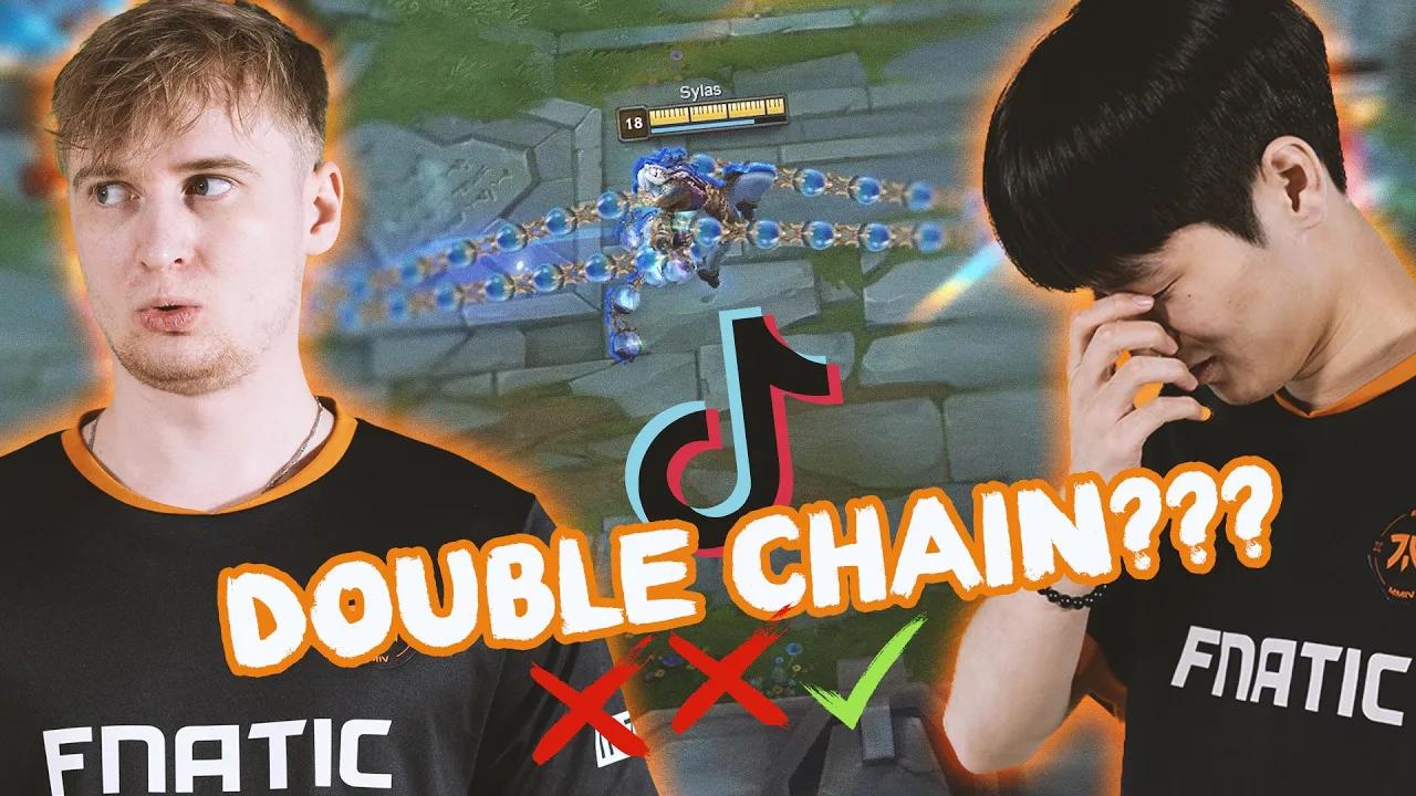 LEAGUE PROS BAMBOOZLED | FNATIC TRIES TIK TOK COMBOS PT.2 thumbnail