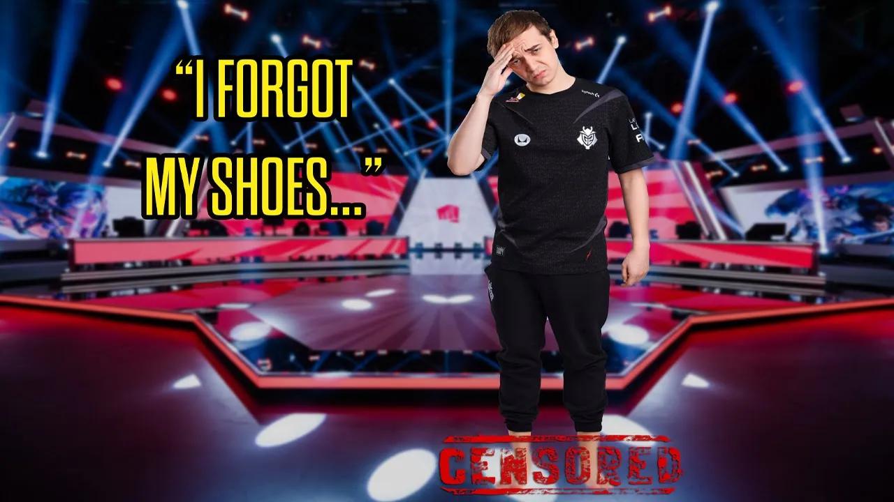 Caps Forgot His SHOES?! thumbnail