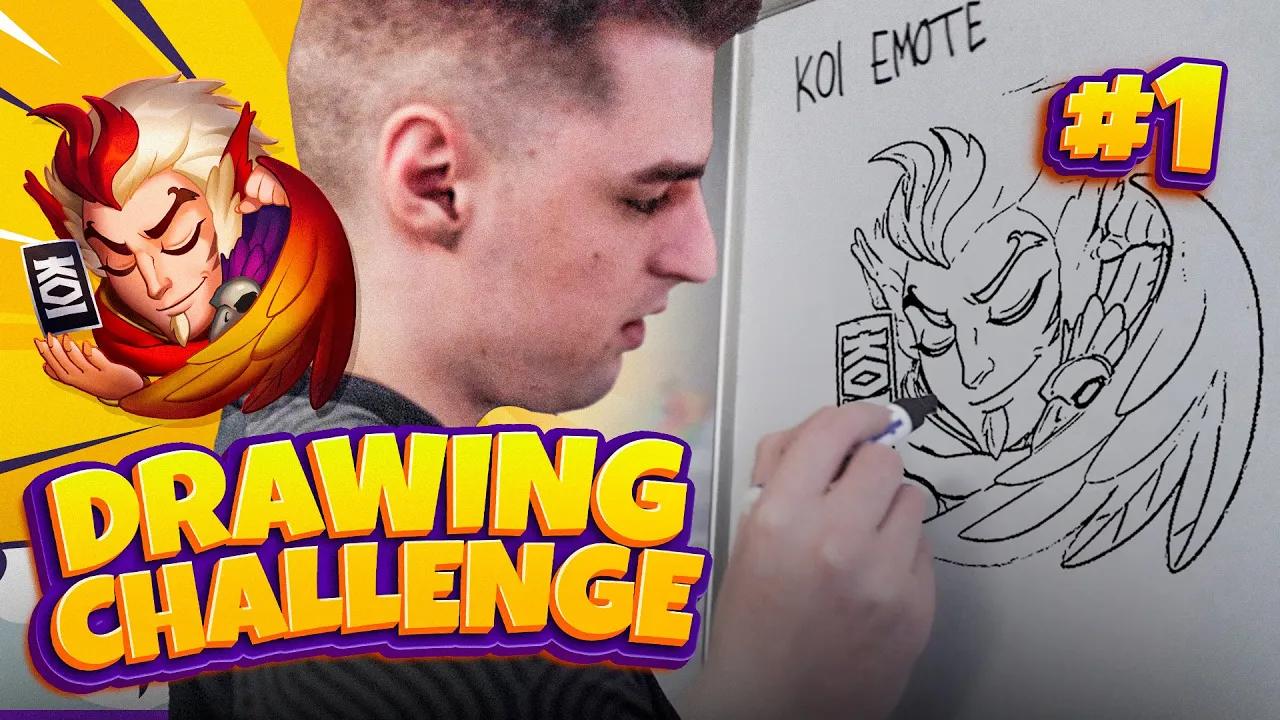 CAN YOU DRAW THE KOI TRYMBI EMOTE? - LEC DRAWING CHALLENGE thumbnail