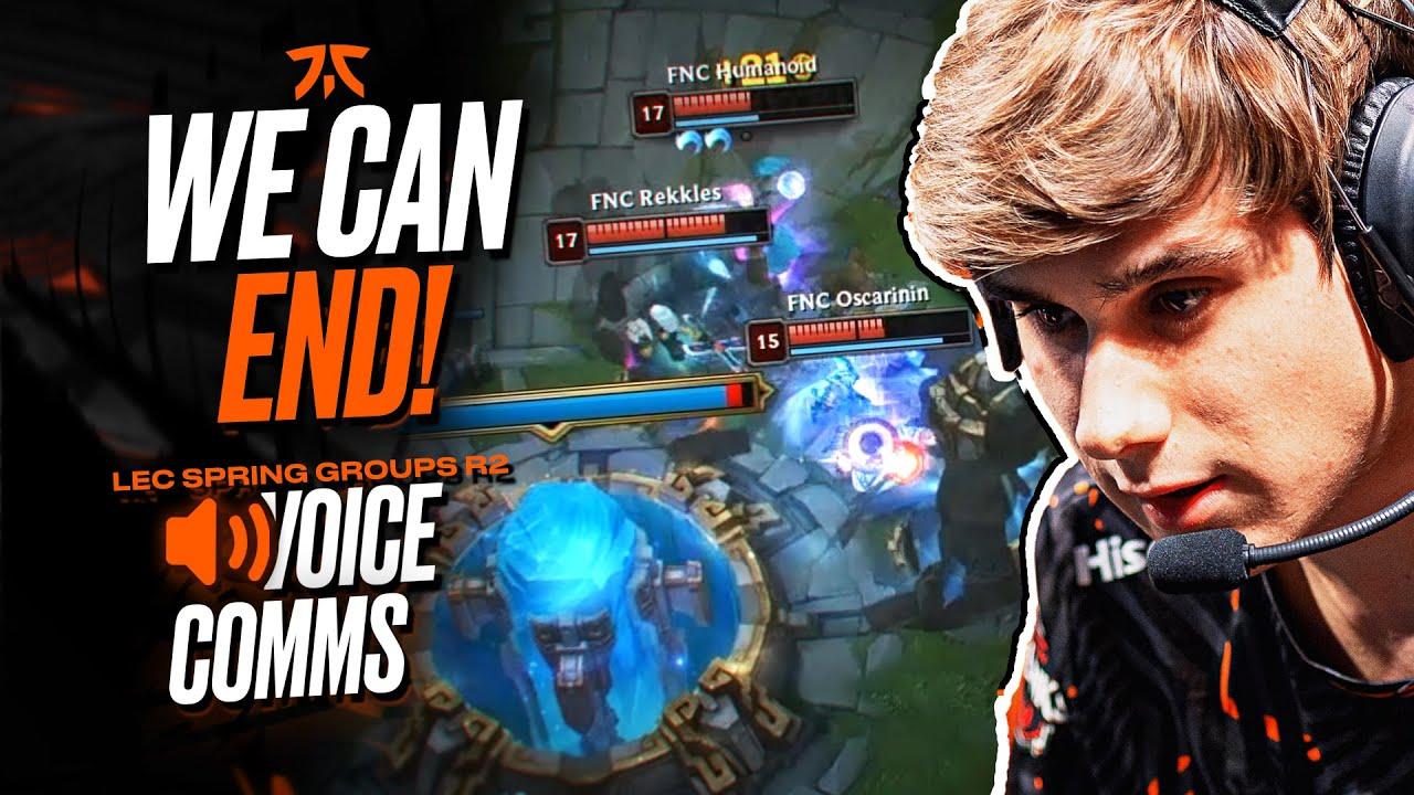 Not again man... | Fnatic LEC Voice Comms 2023 Spring Groups 1 thumbnail