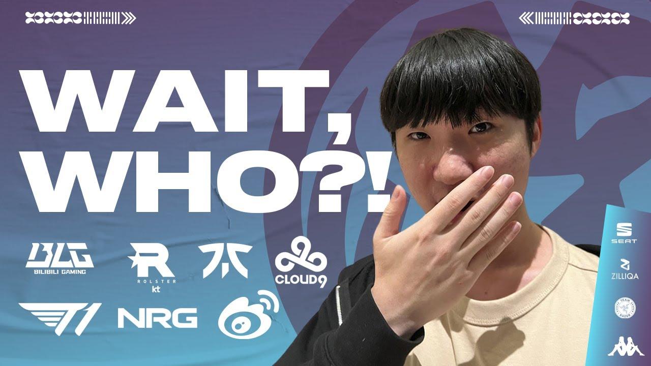 Wait WHO!? | Worlds Swiss Stage Draw 2 reactions thumbnail