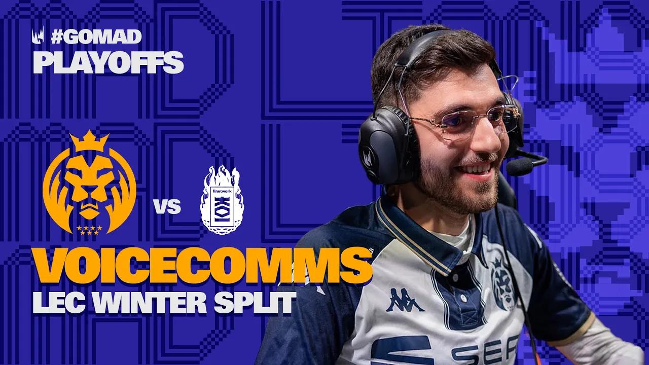 Lion beats Fish | LEC 2023 Winter Playoffs Voicecomms thumbnail