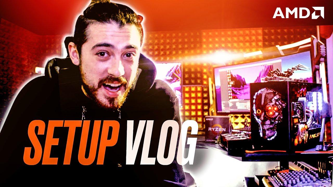 POW3R'S BRAND NEW SETUP TOUR & VLOG | Powered by AMD thumbnail