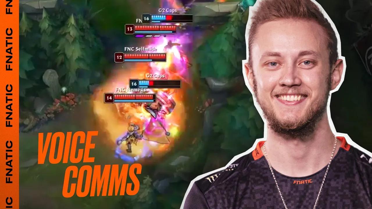 DID WE EVER REVERSE SWEEP?! | Voice Comms - G2 vs FNC (LEC Summer Final) thumbnail