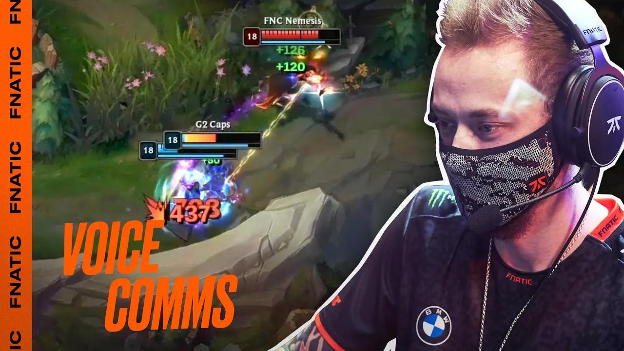 PLS END, I NEED BATHROOM! | Voice Comms - G2 vs FNC (LEC Summer Playoffs) thumbnail