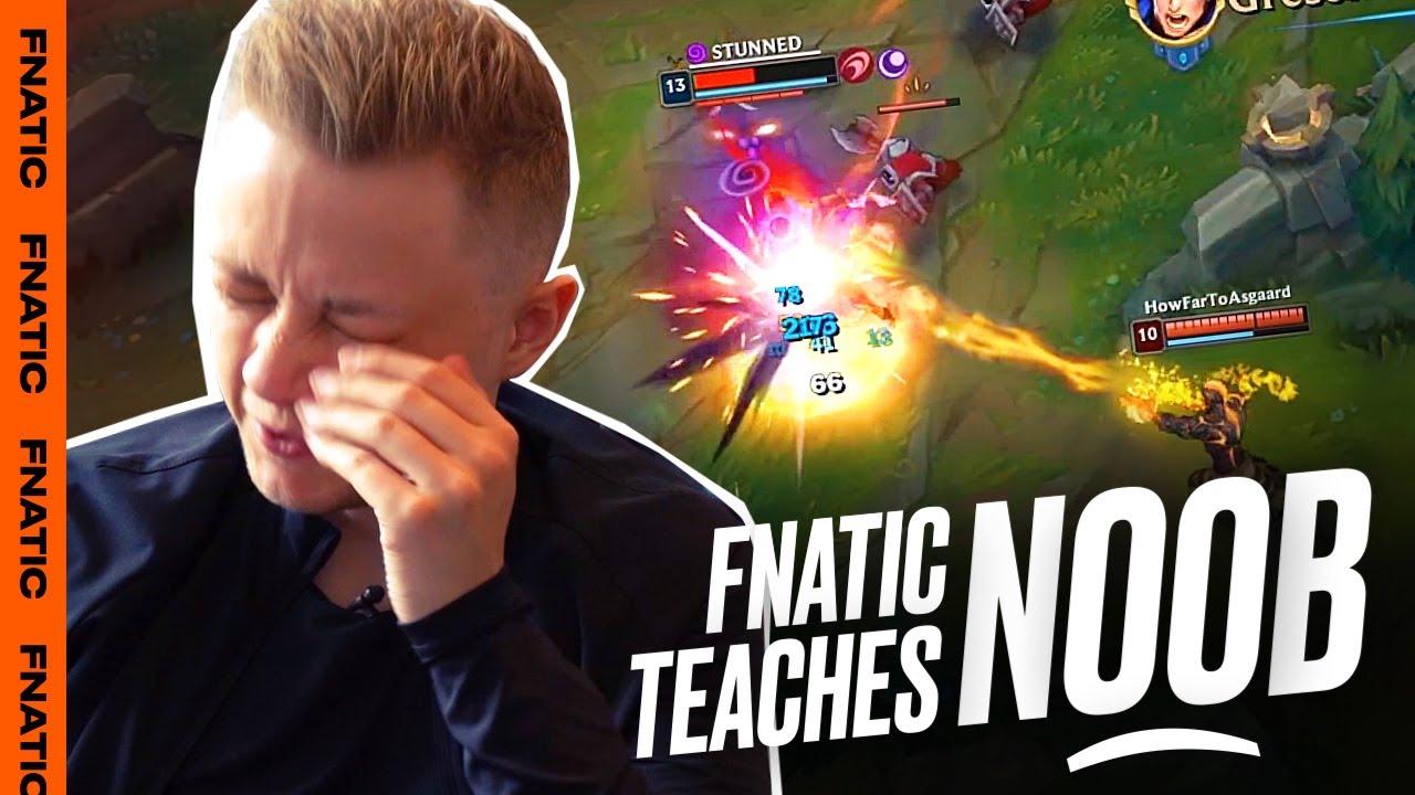 Rekkles coaches noob how to get out of Silver | Fnatic Teaches Noob Ep5 thumbnail