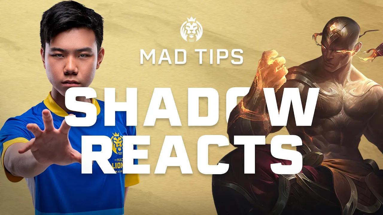 Shadow REACTS to YOUR plays with LEESIN - MAD Tips thumbnail