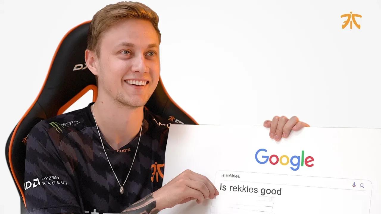 Rekkles Answers Most Googled Questions - Part 1 | FNATIC thumbnail