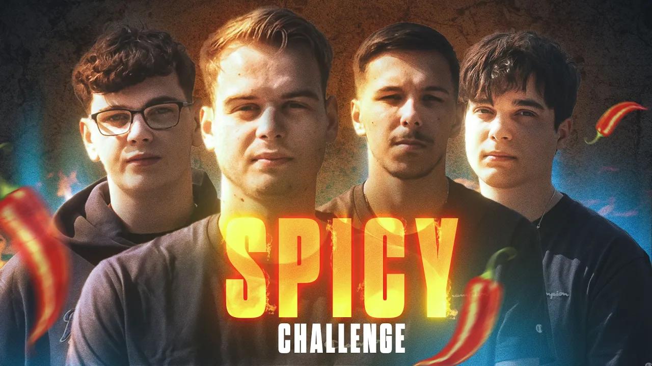 CAN OUR ROCKET LEAGUE TEAM HANDLE THE SPICE? | Rocket League Spicy Challenge thumbnail