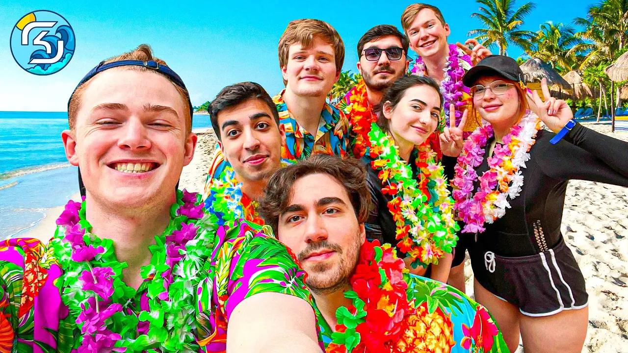 We took our LEC team ON VACATION! | SK Gaming at Tropical Islands Water Park thumbnail