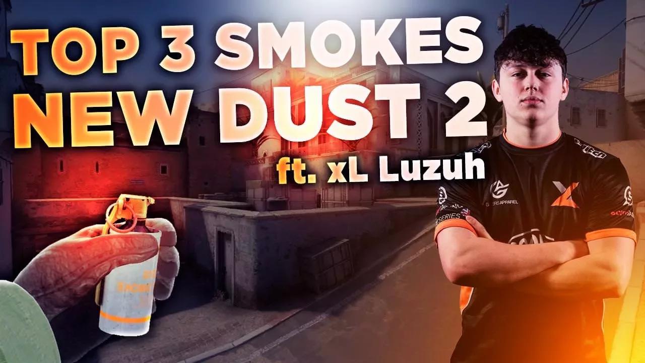 TOP 3 MUST KNOW SMOKES FOR NEW DUST 2 | ESSENTIAL HOW TO | CS:GO GUIDE thumbnail