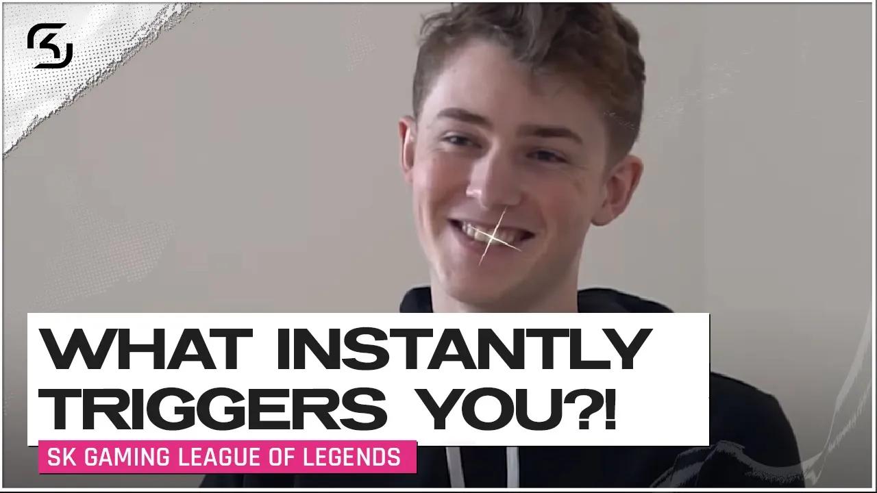 What instantly TRIGGERS you? | Get to know the 2021 LEC Roster | SK League of Legends thumbnail