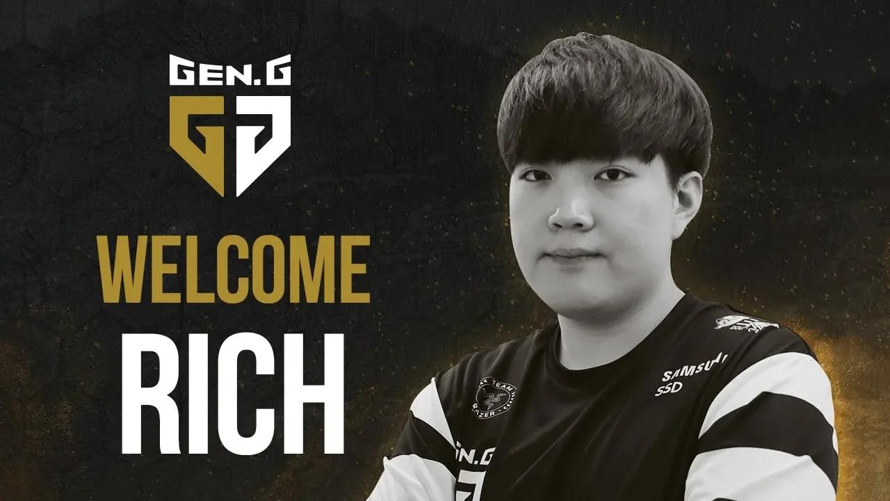 Return of the legend! Gen.G LoL's new mid laner, Rich thumbnail