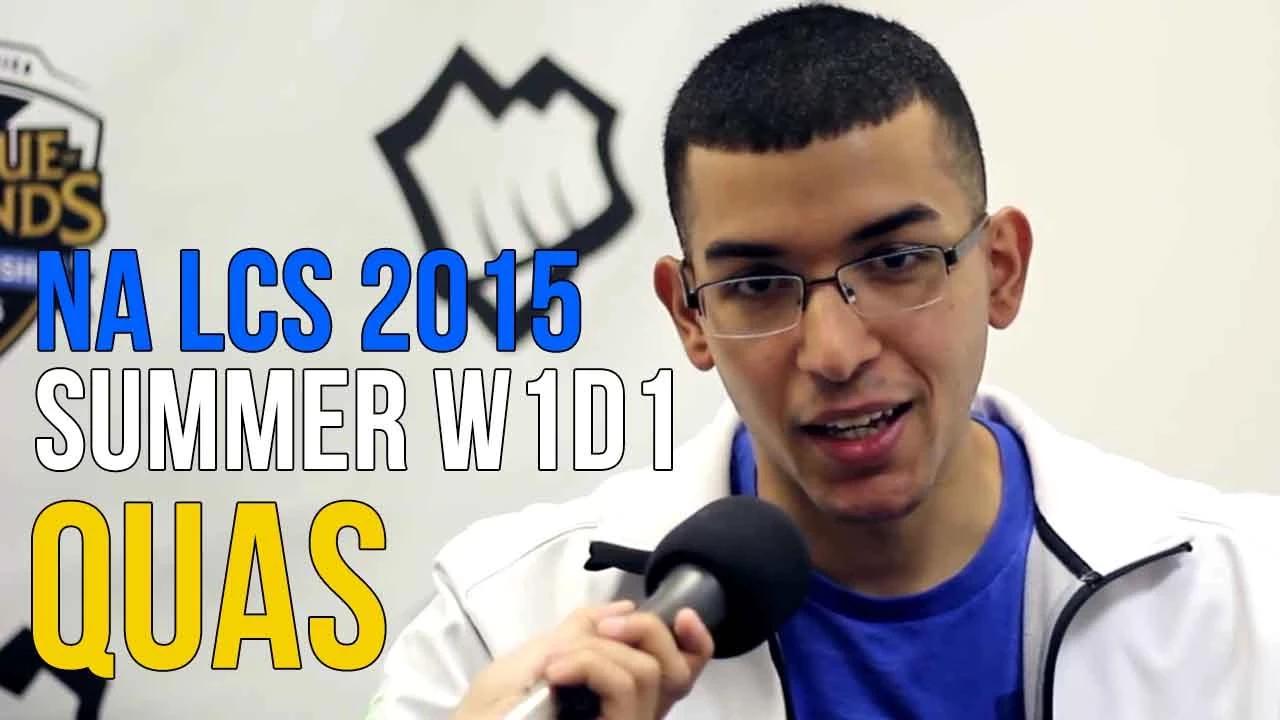 NA LCS 2015: Quas - "When I came back to practice [from Hawaii] I was so motivated and still am." thumbnail