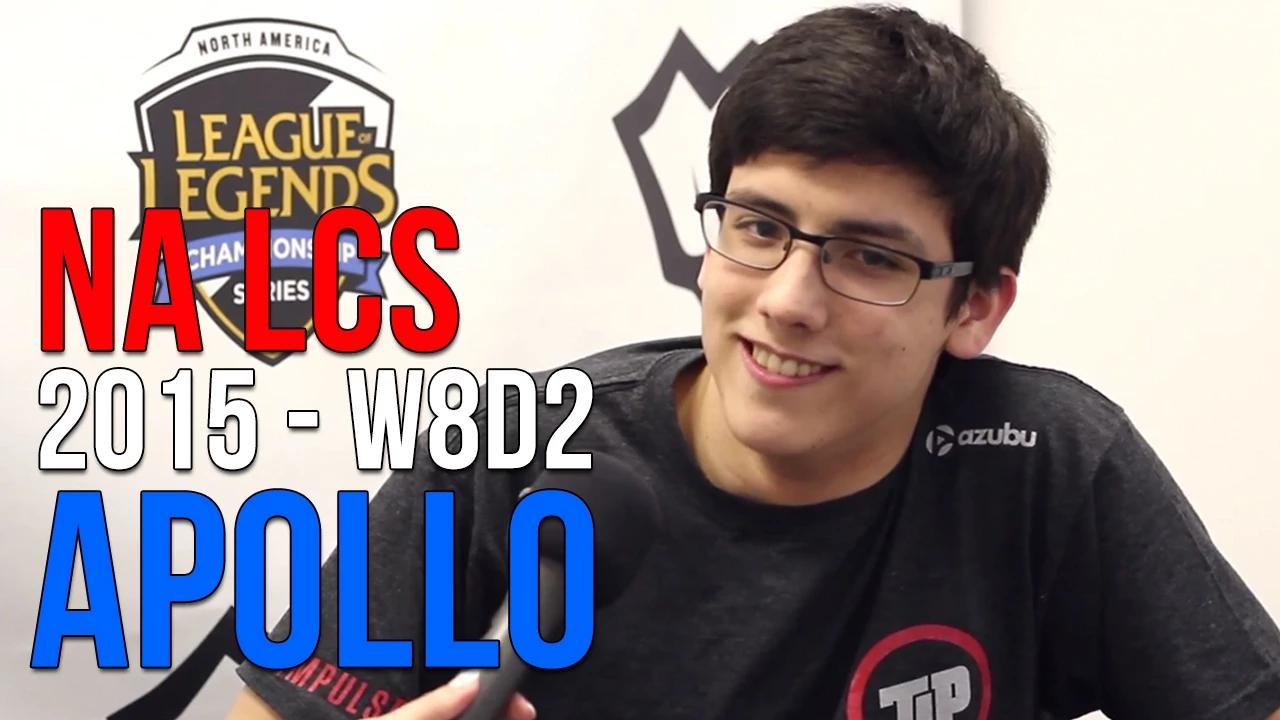 NA LCS 2015: Apollo "XiaoWeiXiao likes to troll us sometimes so he picks Yasuo" thumbnail