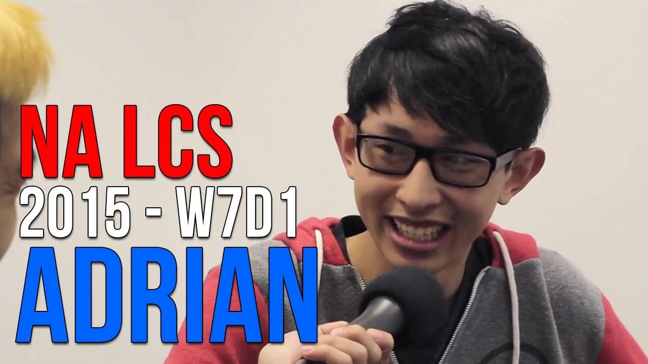 NA LCS 2015: Adrian "It's XiaoWeiXiao! He will carry us!" thumbnail