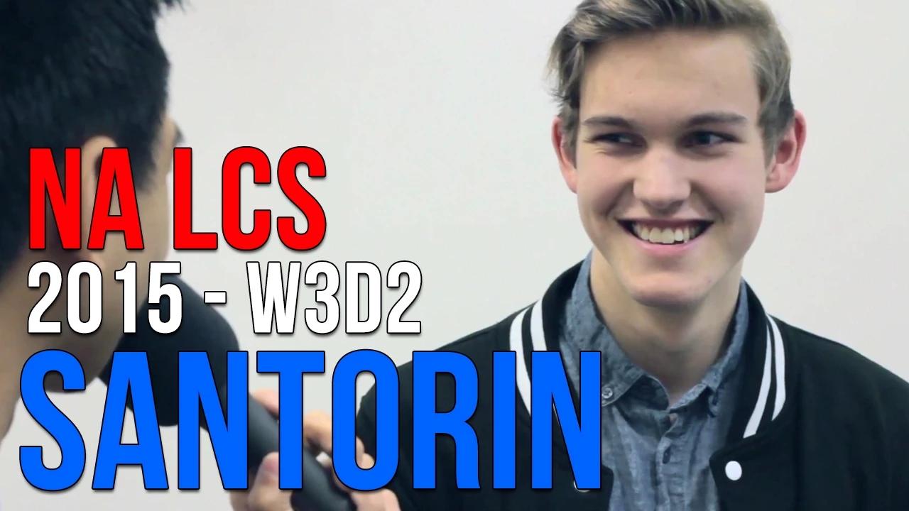 NA LCS 2015: Santorin "I feel like I'm at the top of the scene." thumbnail