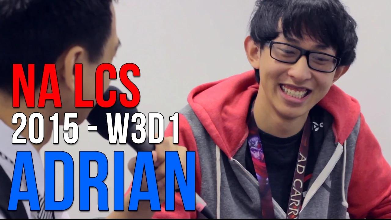 NA LCS 2015: Adrian "[Impact] brings a lot of experience to the team." thumbnail