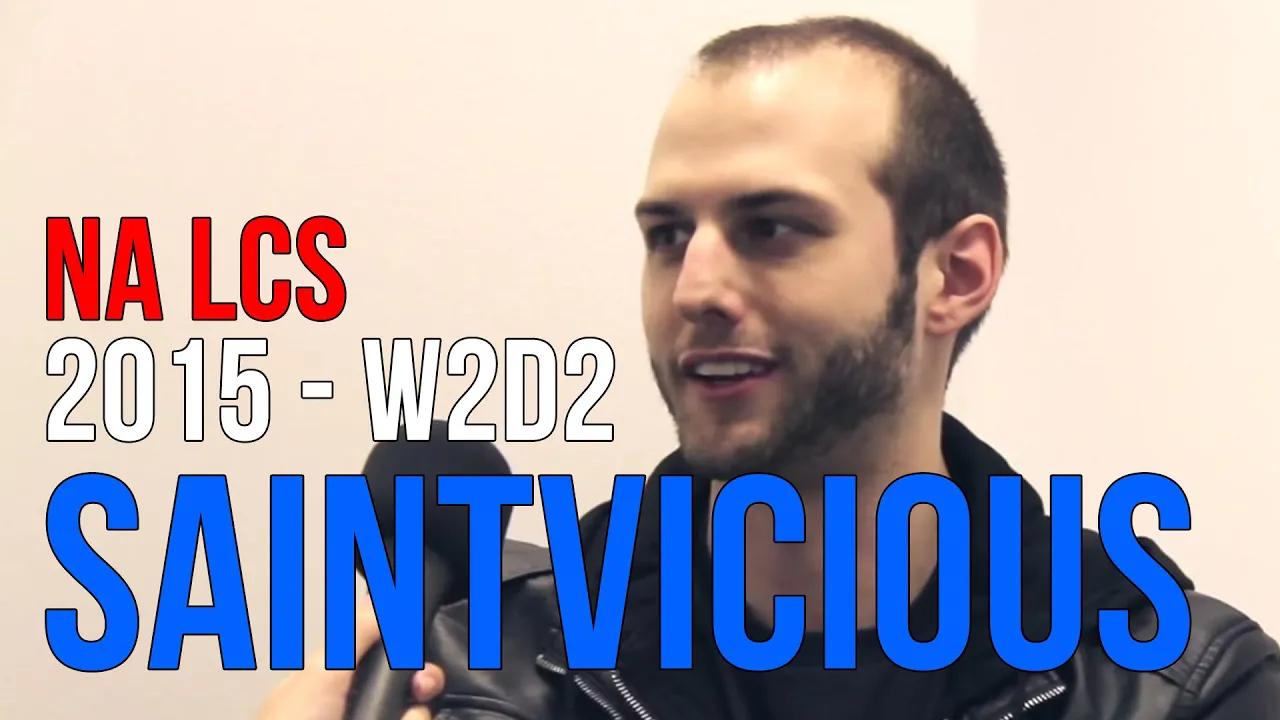 NA LCS 2015: Saintvicious "Just Bunny made me want to play [again]." thumbnail