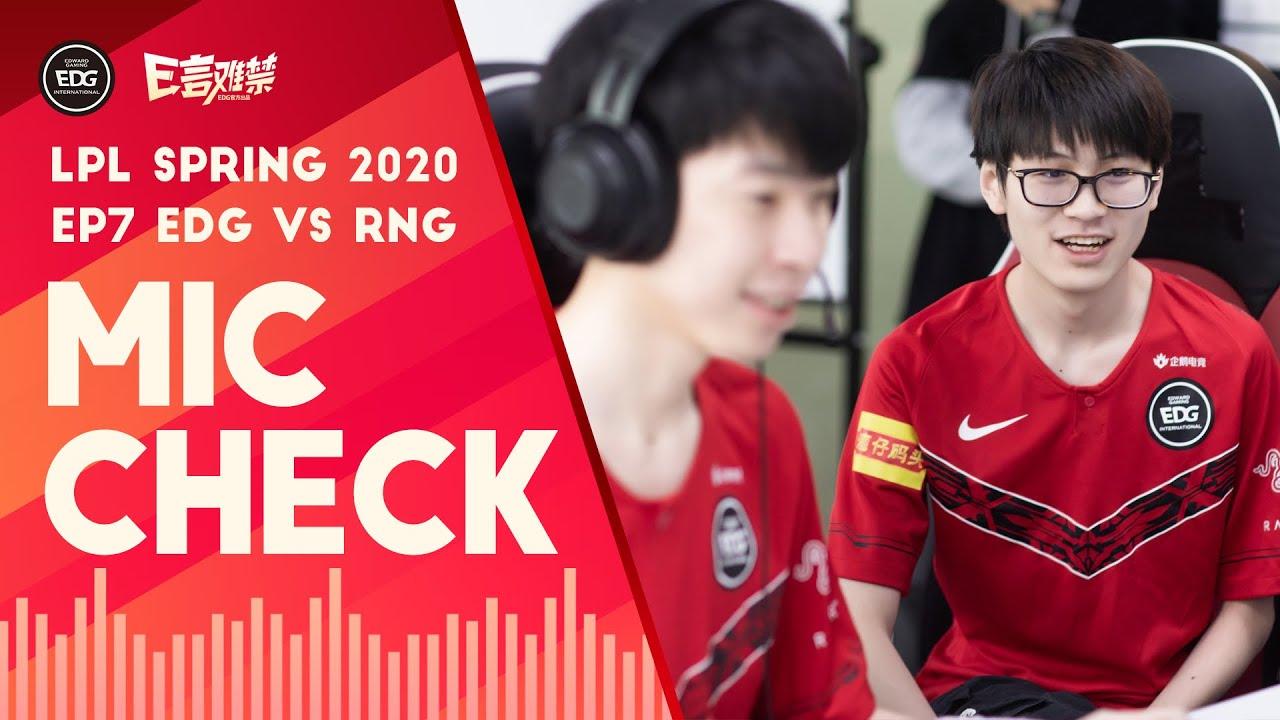 Mic Check | EDG vs RNG:  Duos(2020 Spring, Ep7) thumbnail