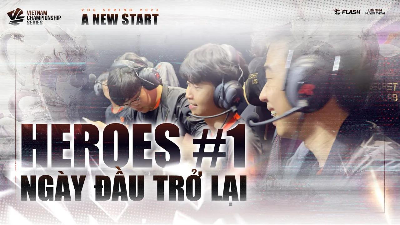 HEROES VLOG #1: Ngày đầu trở lại | VCS SPRING 2023 | TEAM FLASH LOL thumbnail