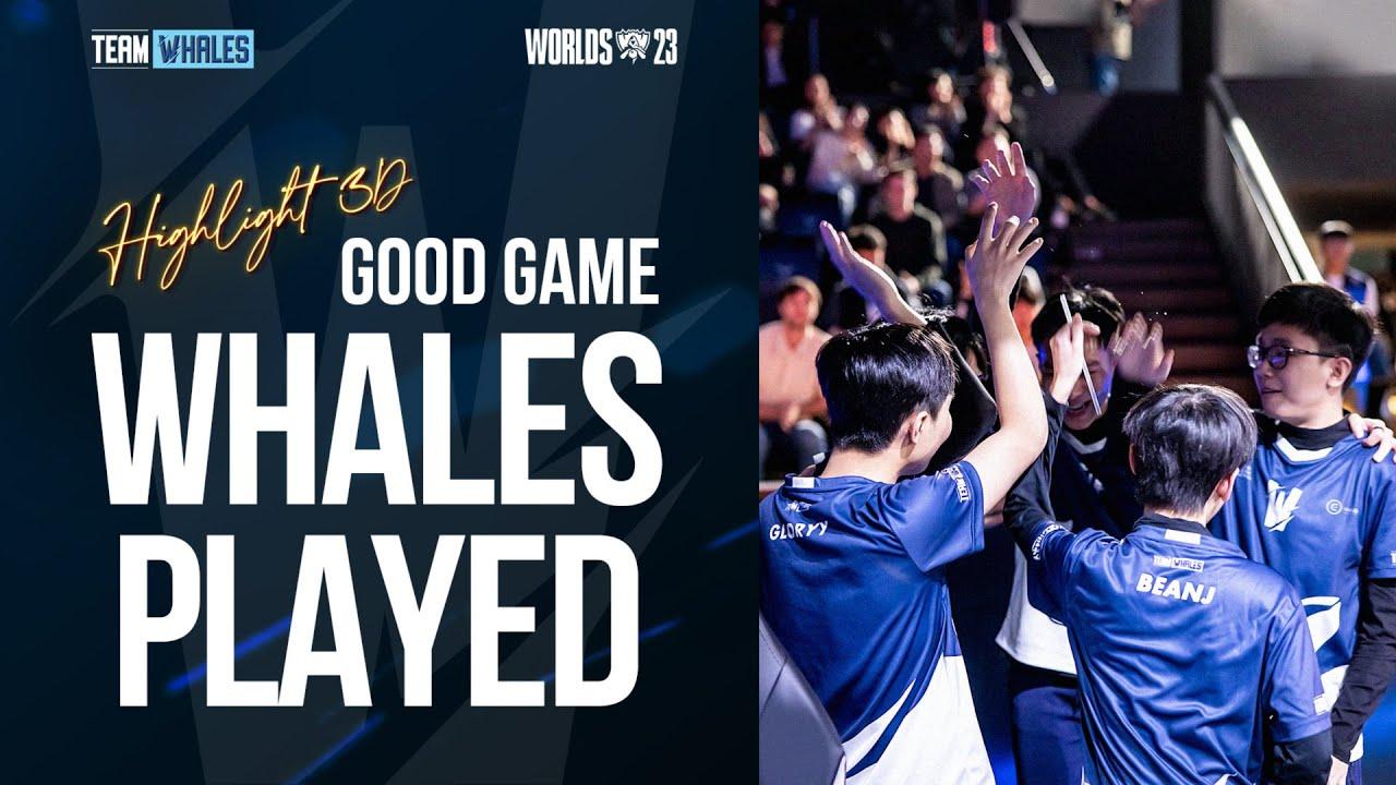 Team Whales: GOOD GAME WHALES PLAYED - Highlights 3D | Play-in Stage | WORLDS 2023 thumbnail