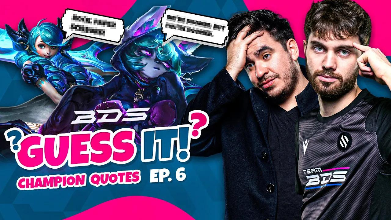 TUTU IS THE STRONGEST MUSCLE ?! - Team BDS Guess It! Ep. 6 - Champion Quotes thumbnail