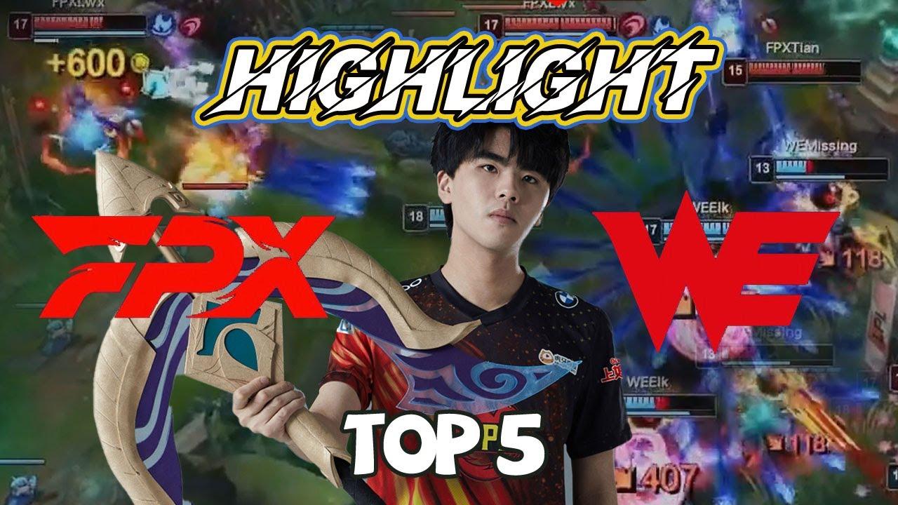 【Phoenix Highlight | 凤鸣之刻TOP5】FPX vs WE：想给你们看烟花啊丨2021 LPL Summer Playoffs thumbnail