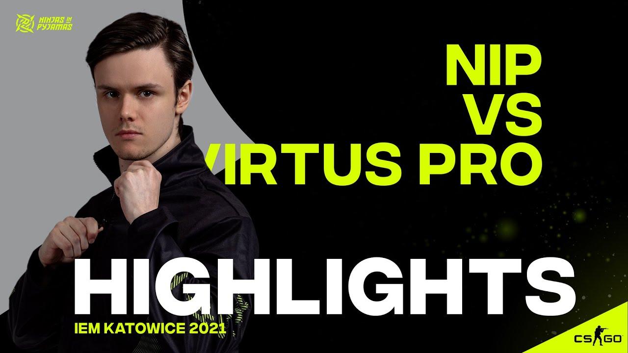 NINJAS IN PYJAMAS vs. VIRTUS.PRO - Highlights | IEM KATOWICE 2021 - GROUPS thumbnail