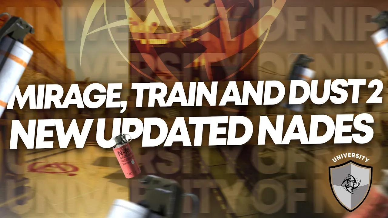 Dust2, Mirage and Train CSGO NADE TUTORIAL | Ninjas in Pyjamas thumbnail