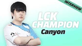 2020 LCK SUMMER SPLIT 우승 후 인터뷰 I Canyon thumbnail