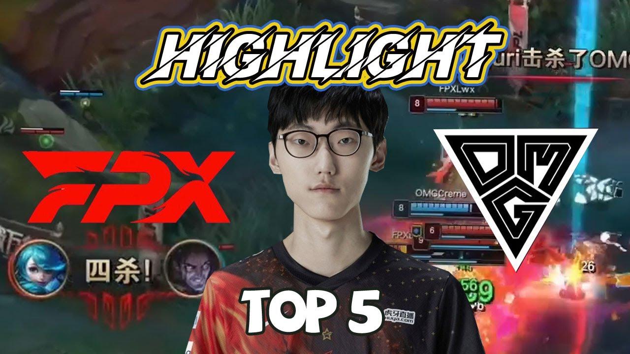 【Phoenix Highlight | 凤鸣之刻TOP5】FPX vs OMG：Nuguri格温爆炸输出拿下四杀丨2021 LPL Summer Split thumbnail