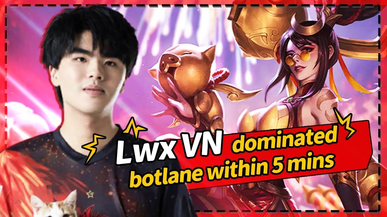 Lwx薇恩直播5分钟打穿敌方下路 - Lwx's Vayne dominated botlane within 5 mins丨FPX Lwx thumbnail