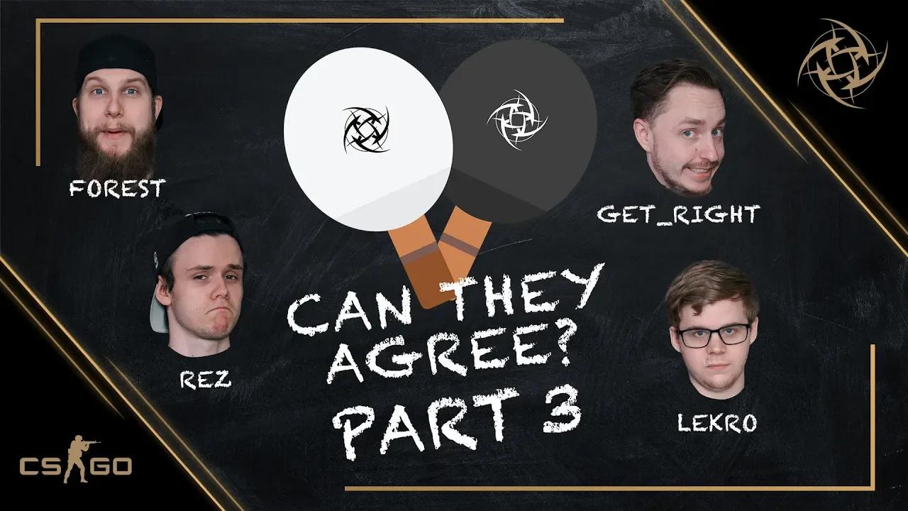 Can they agree with NiP - PART THREE | Ninjas in Pyjamas thumbnail