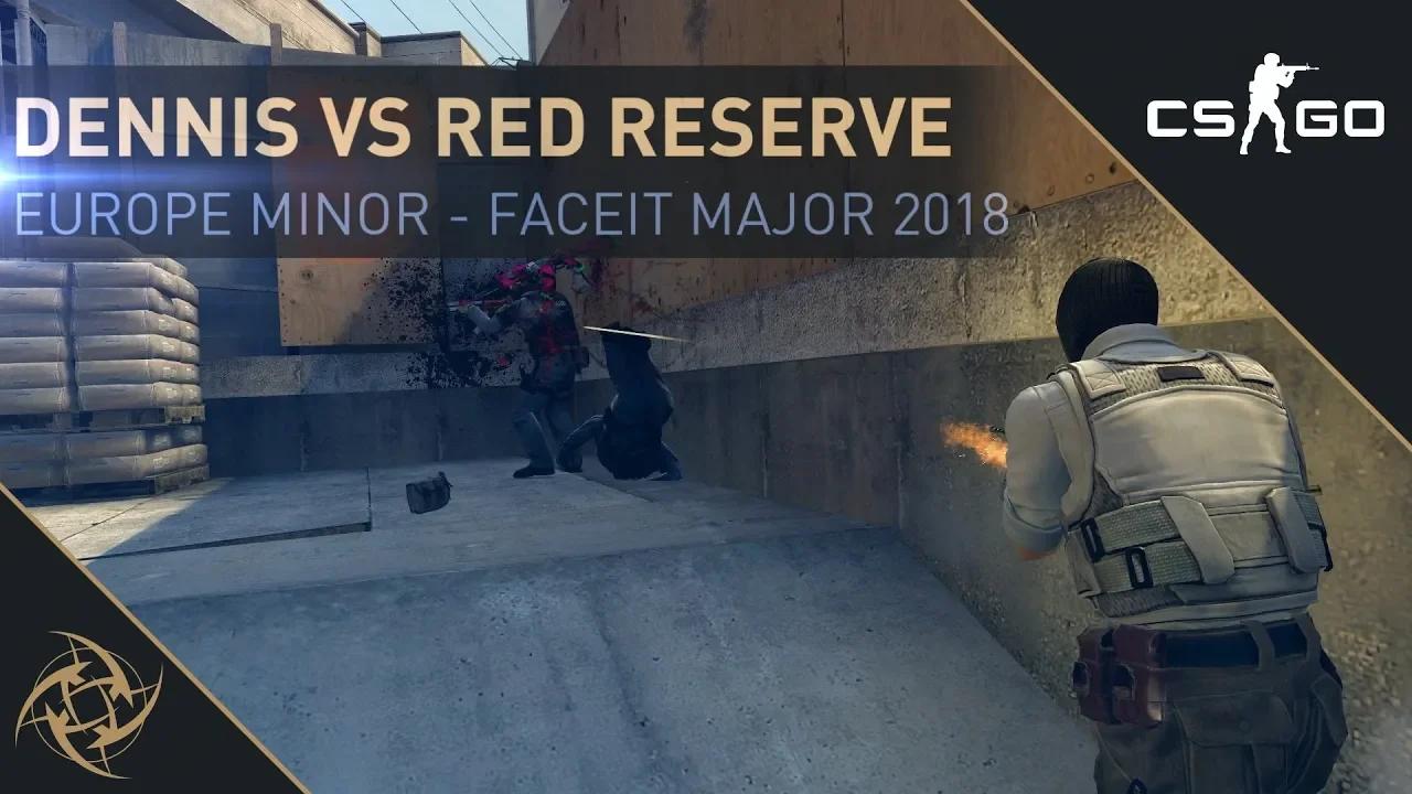 #CSGO | NiP dennis - 4 Kills and 1v2 Clutch vs Red Reserve (Europe Minor - FACEIT Major 2018) thumbnail