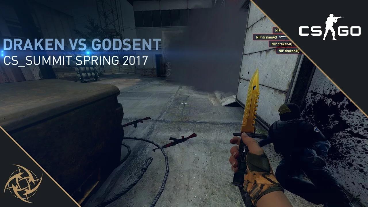 NiP draken - AWP Clutch vs GODSENT (cs_summit Spring 2017) thumbnail