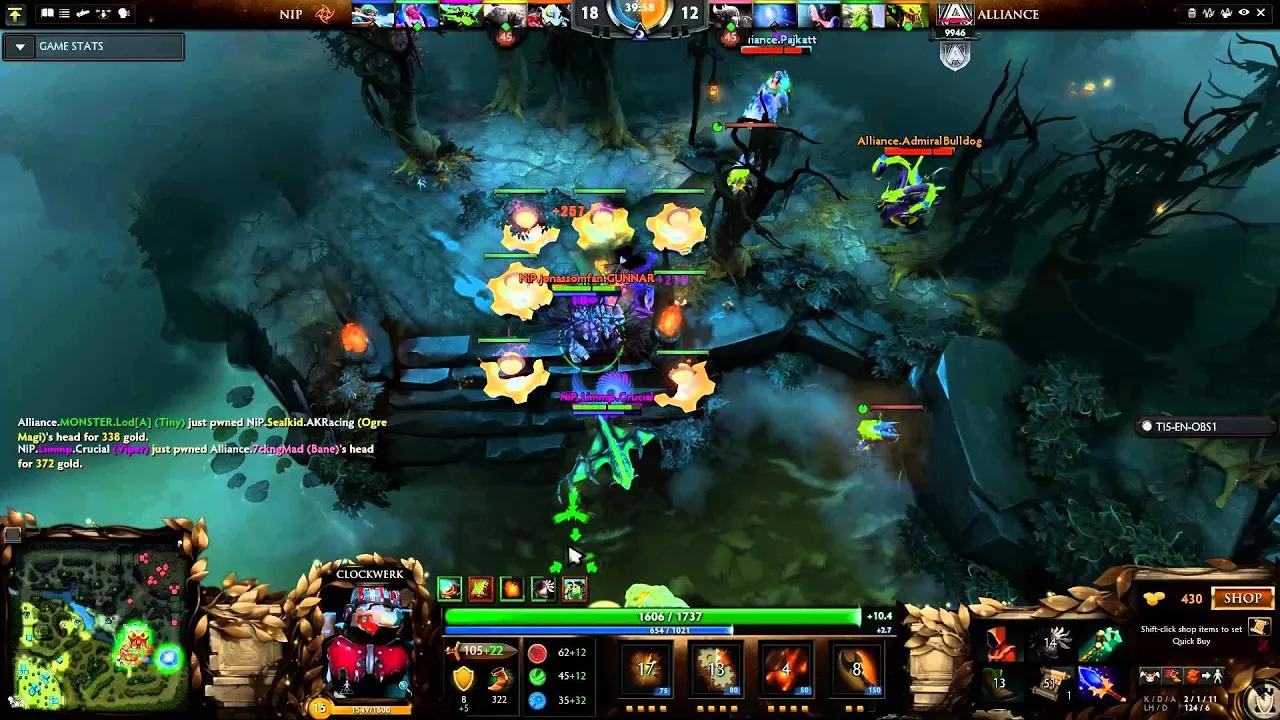 DOTA 2 - NiP Roshan fight vs Alliance (TI5 Qualifier) thumbnail