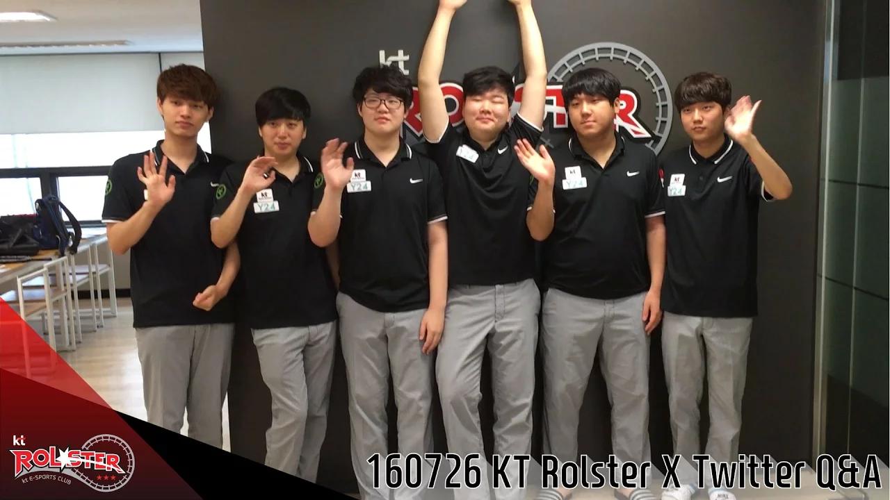 160726 kt Rolster X Twitter Q&A thumbnail