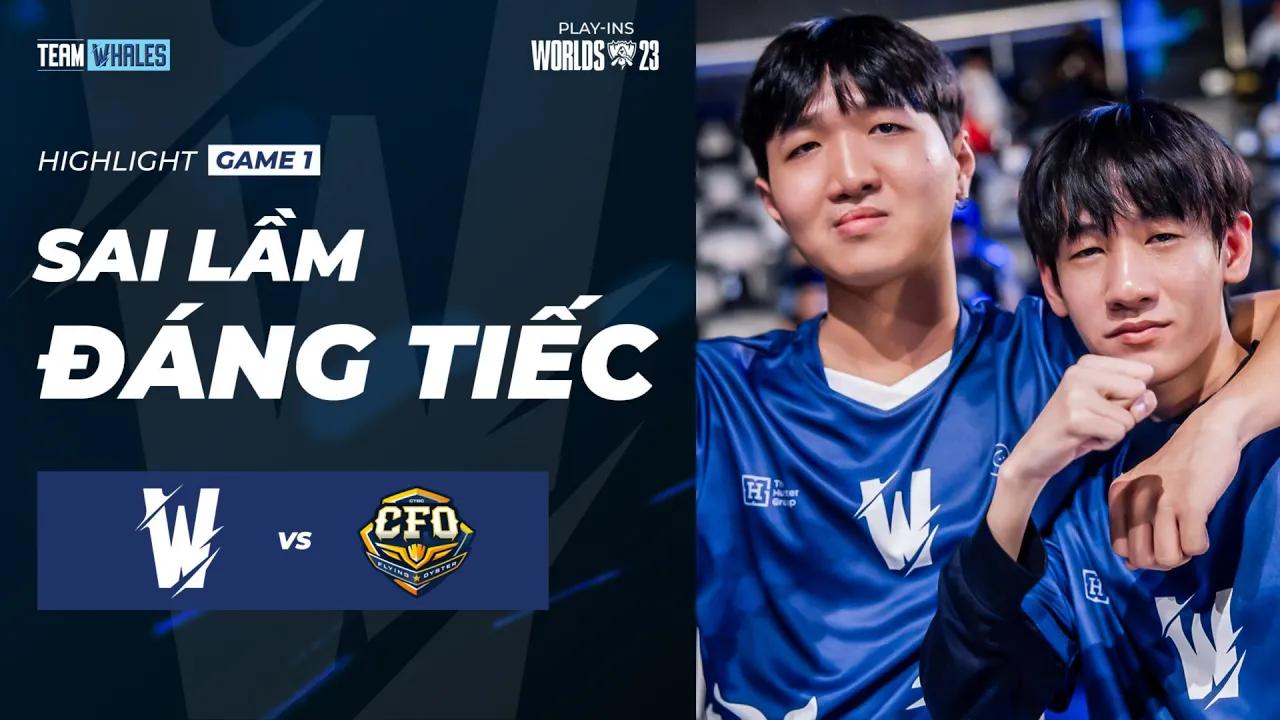 (HIGHLIGHTS GAME 1) SAI LẦM ĐÁNG TIẾC | TW vs CFO  [PLAY-INS STAGE] | WORLDS 2023 thumbnail