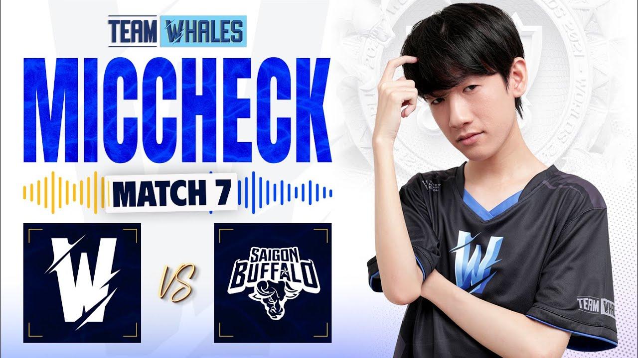 CÁ VOI CHĂN TRÂU | MIC CHECK - TW vs SGB (LƯỢT VỀ) | VCS DUSK 2023 | Team Whales LoL thumbnail