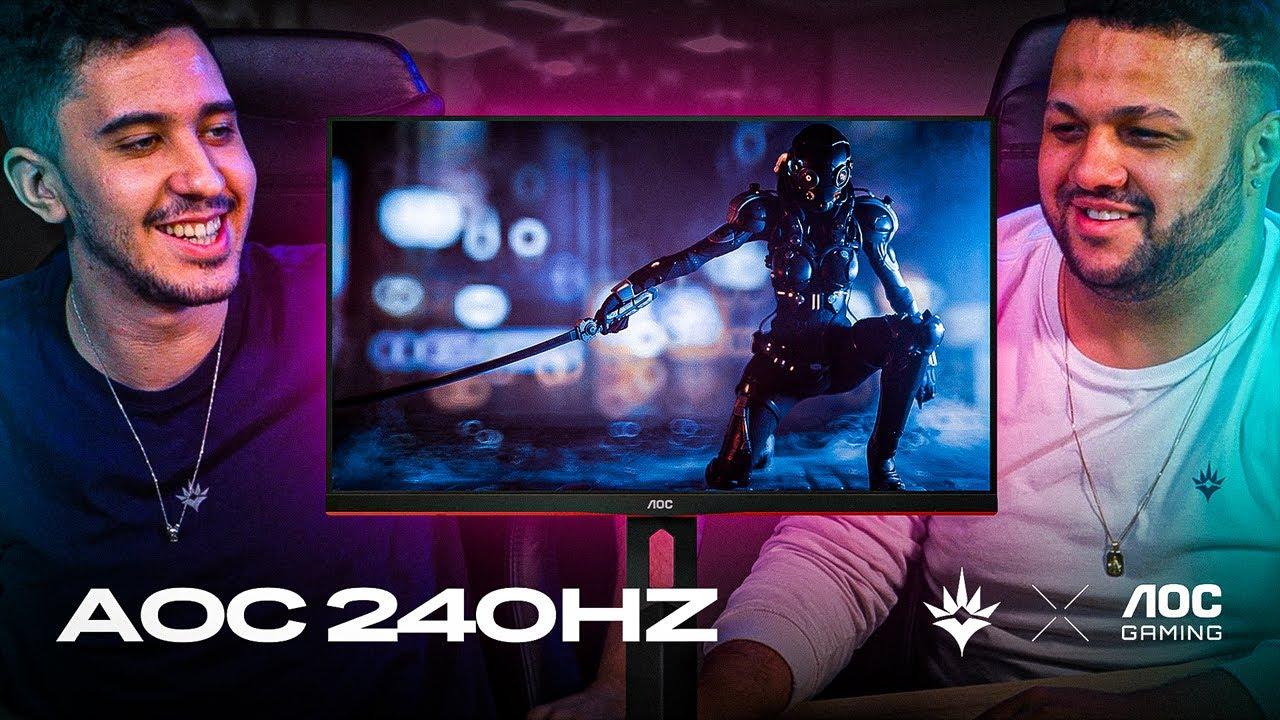 MONITOR GAMER AOC 240HZ | UNBOXING LIBERTY X AOC thumbnail