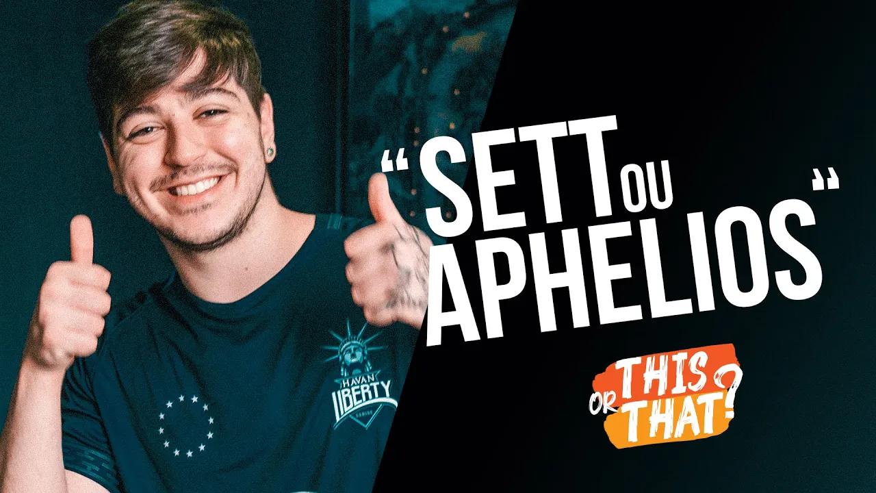 "Sett ou Aphelios?" - This or That com Flare thumbnail