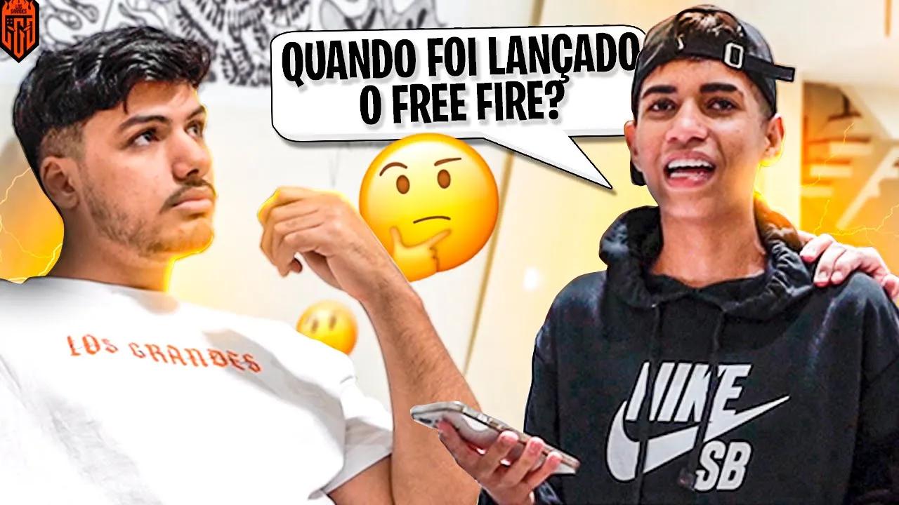 FORAM DESAFIADOS! QUEM SABE MAIS SOBRE FREE FIRE? thumbnail