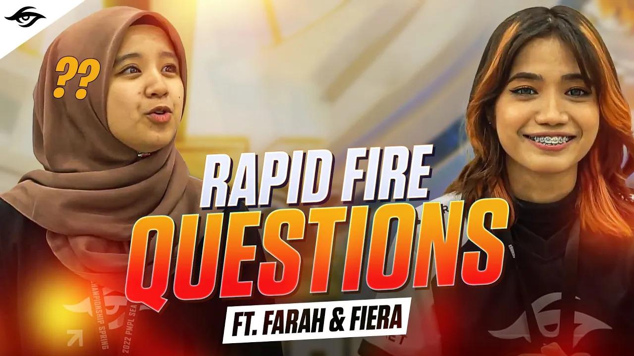 FARAH AND FIERA ANSWERING THE TOUGHEST QUESTIONS! thumbnail