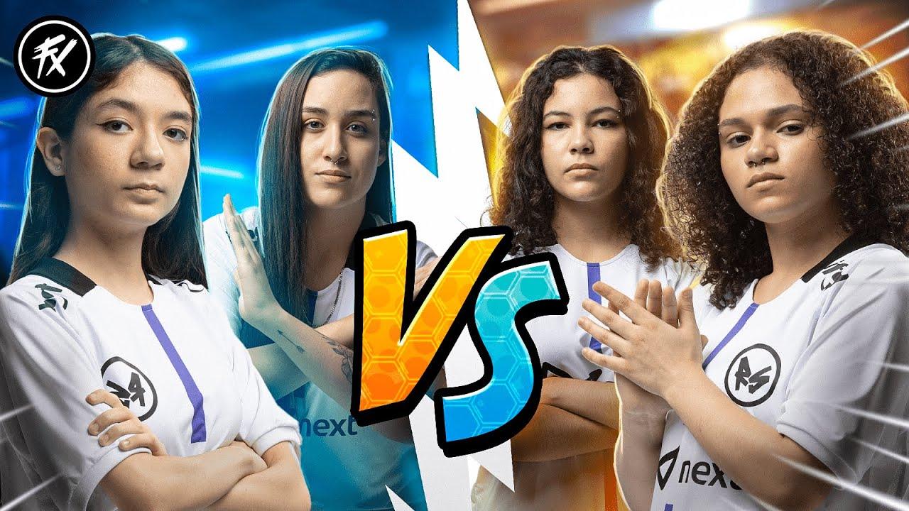 QUAL A MELHOR DUPLA DA LINE FEMININA? | 2x2 Free Fire thumbnail