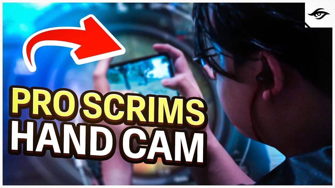 ISHOTZ's YOLO ROTATIONS IN SCRIM with HANDCAM | PUBG Mobile Pro Scrims thumbnail