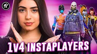 RAJAH vs 4 INSTAPLAYERS! thumbnail